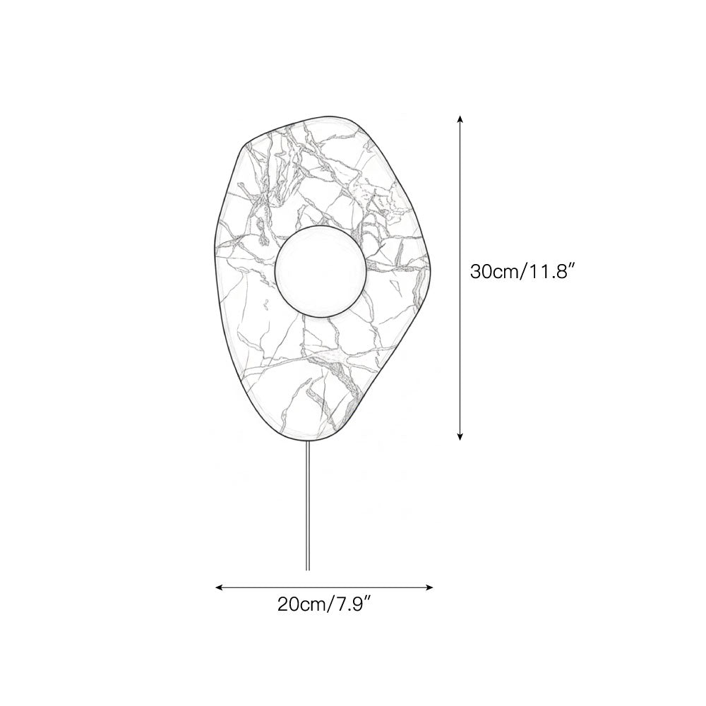 Gilia Marble Plug-in Wall Lamp