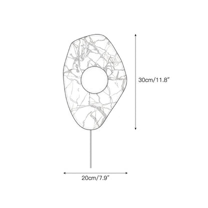 Gilia Marble Plug-in Wall Lamp