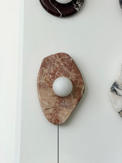 Gilia Marble Plug-in Wall Lamp