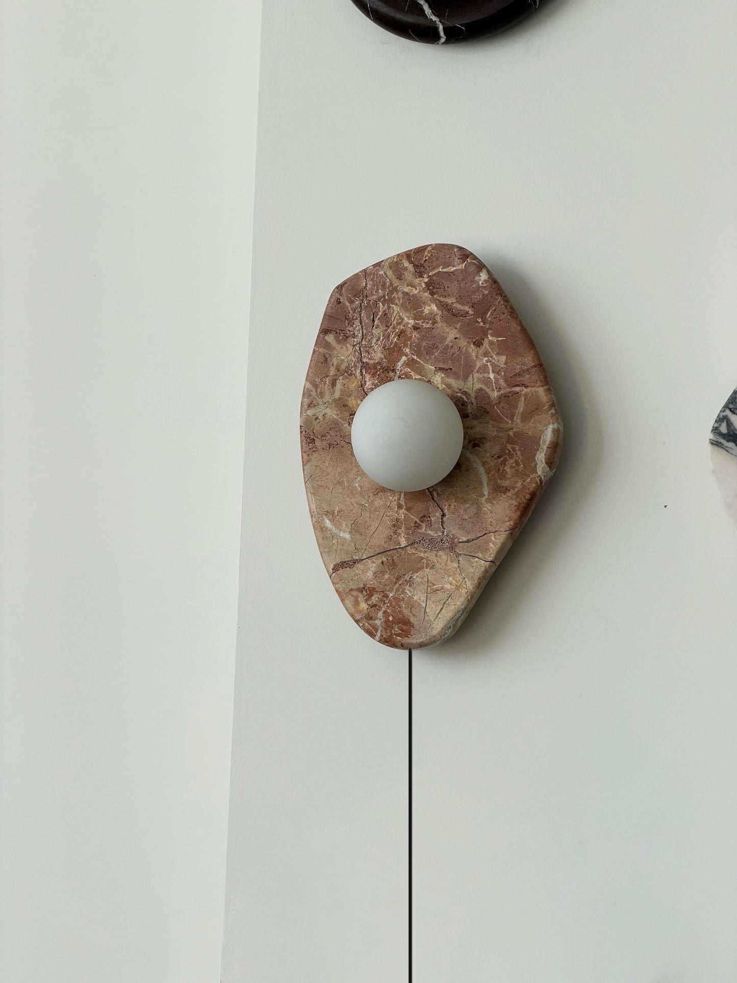 Gilia Marble Plug-in Wall Lamp