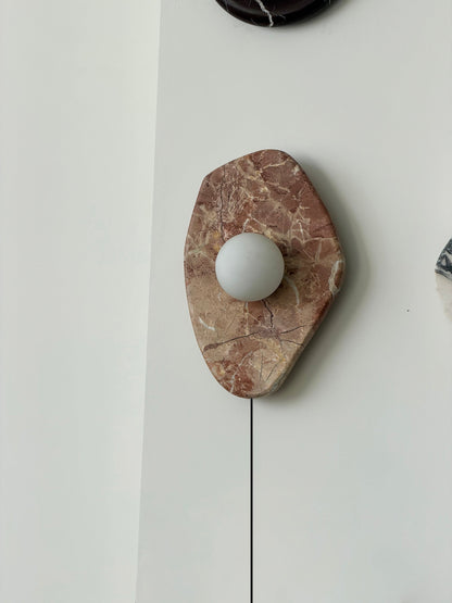 Gilia Marble Plug-in Wall Lamp
