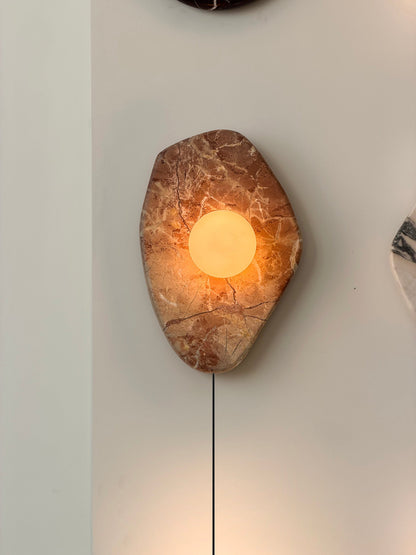 Gilia Marble Plug-in Wall Lamp