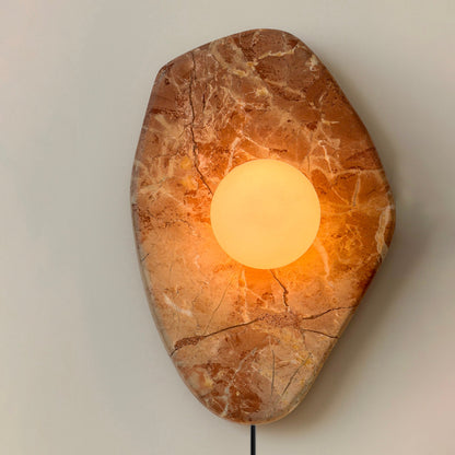 Gilia Marble Plug-in Wall Lamp