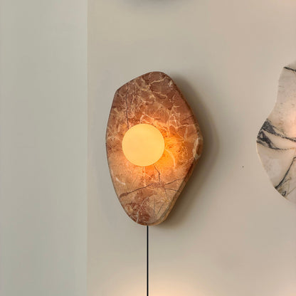Gilia Marble Plug-in Wall Lamp