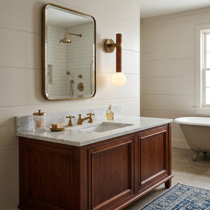 Opal Globe Wall Sconce