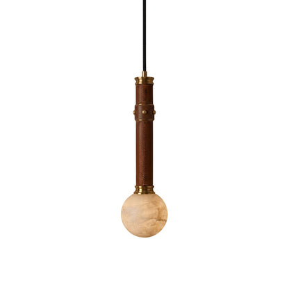 Opal Alabaster Globe Pendant Lamp