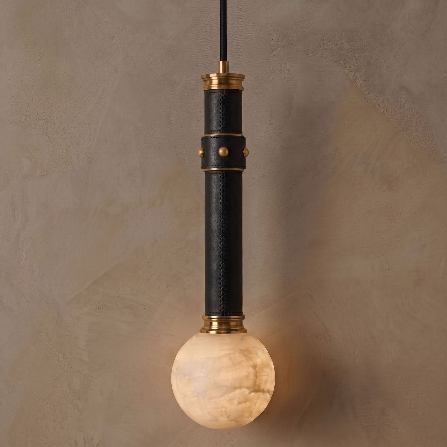 Opal Alabaster Globe Pendant Lamp