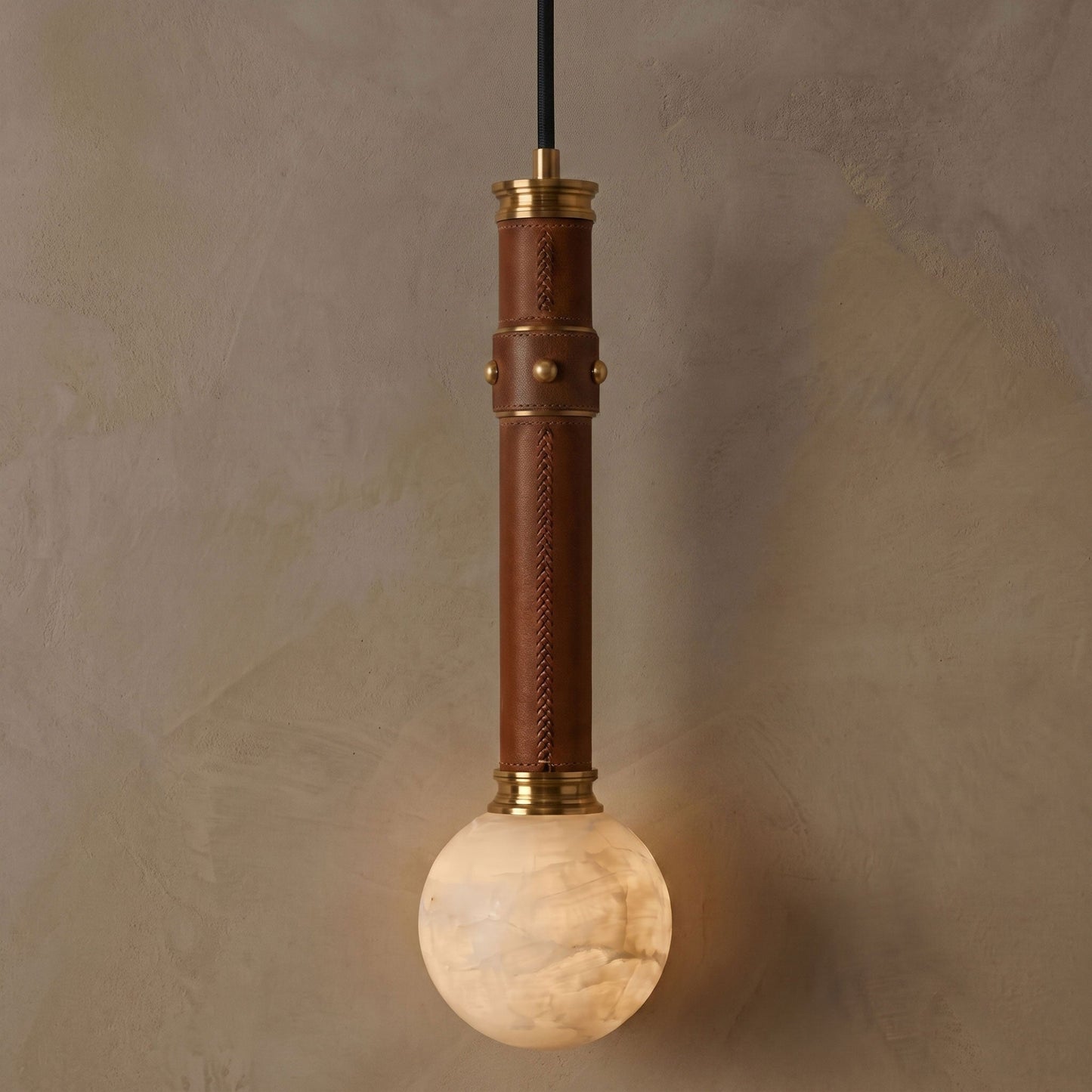 Opal Alabaster Globe Pendant Lamp