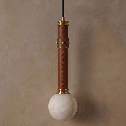 Opal Alabaster Globe Pendant Lamp