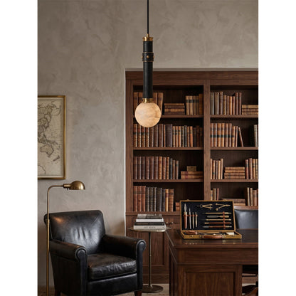 Opal Alabaster Globe Pendant Lamp