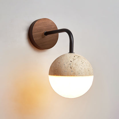 Riyn Travertine Wall Lamp
