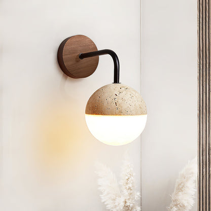 Riyn Travertine Wall Lamp