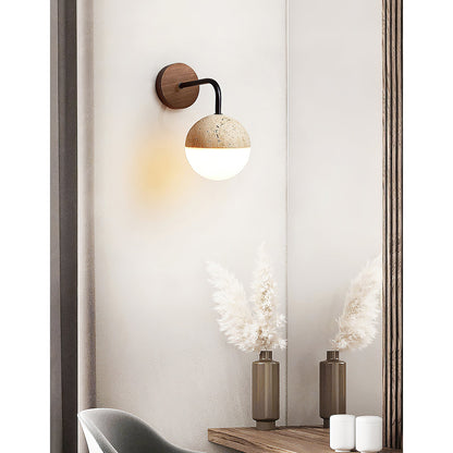 Riyn Travertine Wall Lamp
