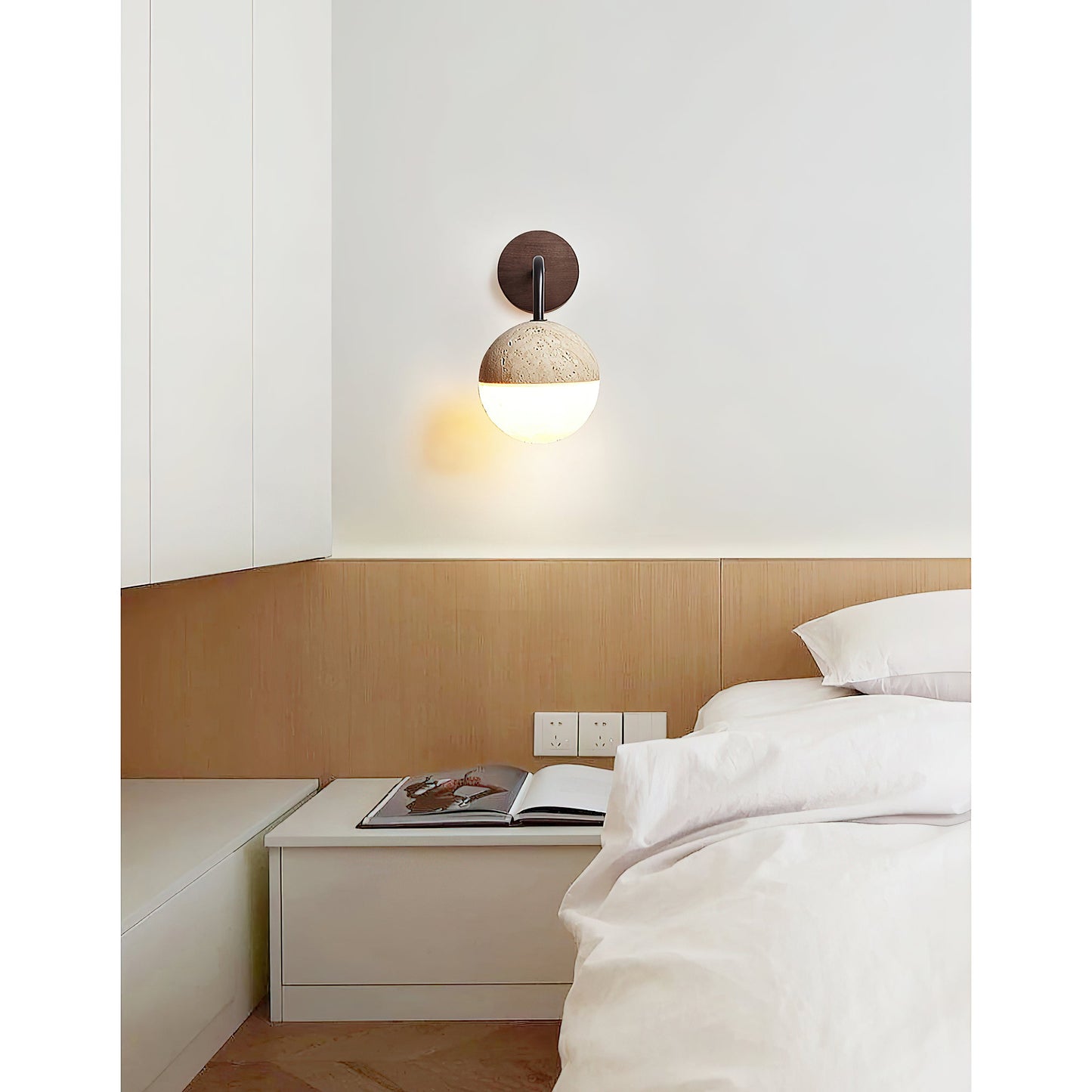 Riyn Travertine Wall Lamp