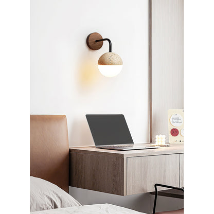 Riyn Travertine Wall Lamp