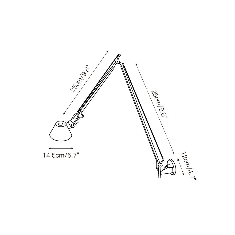 Dovora Rocker Arm Plug-in Sconce