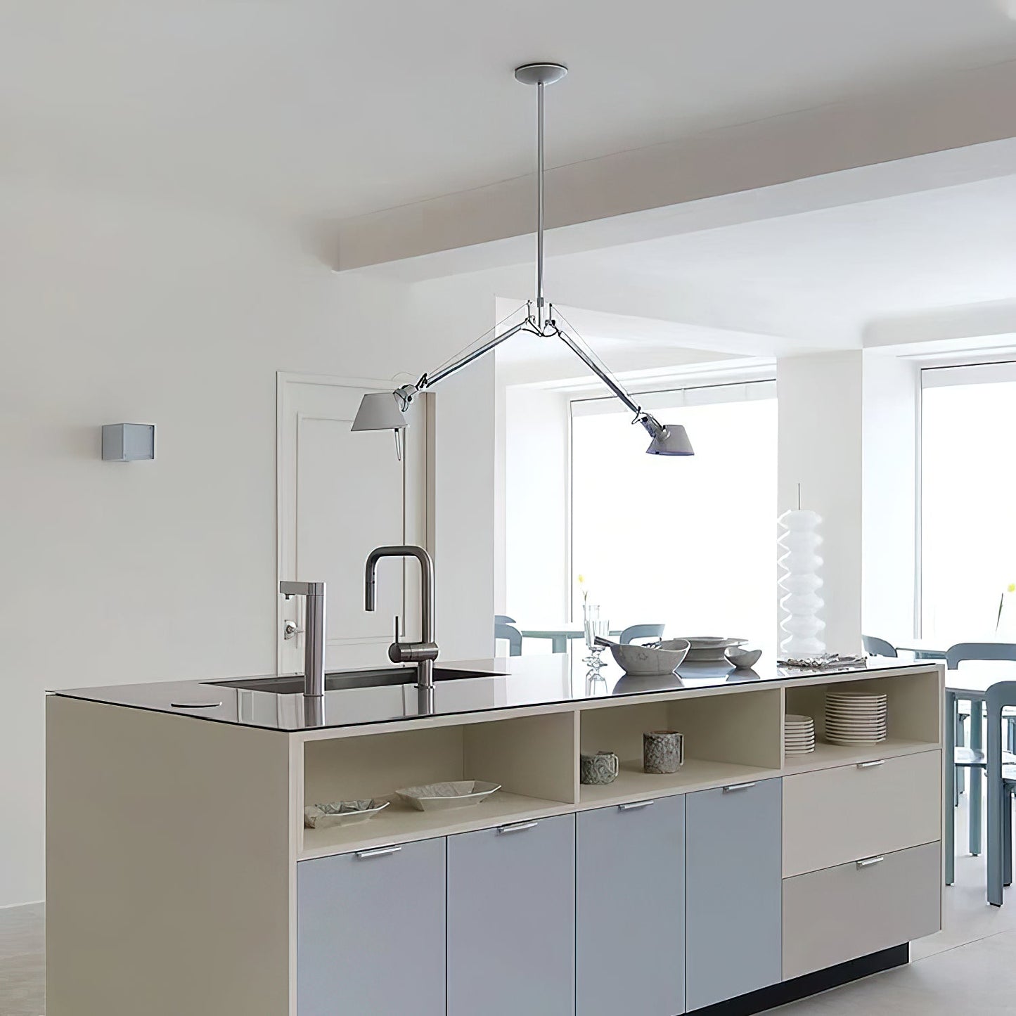 Dovora Rocker Arm Pendant Lamp