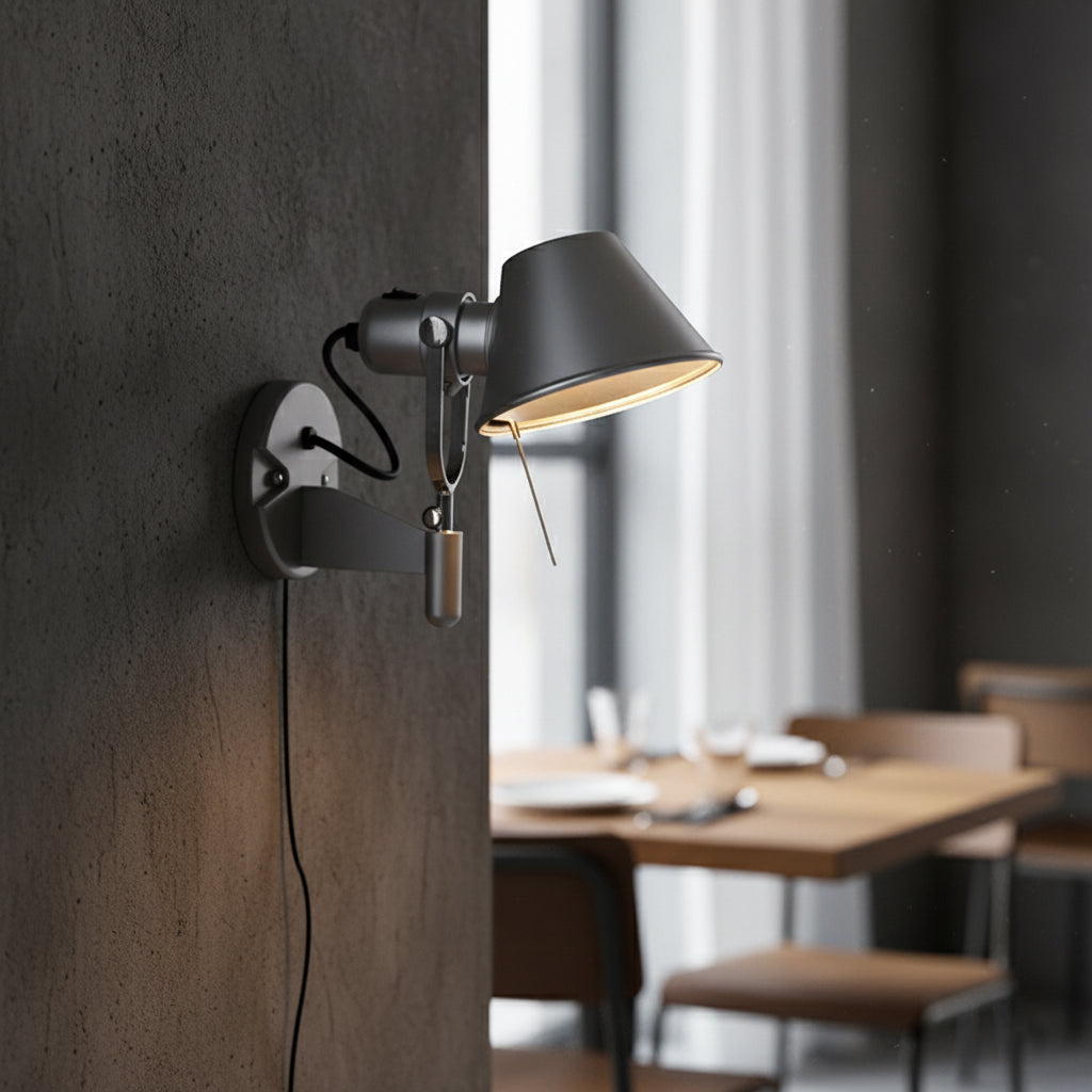 Dovora Rocker Arm Plug-in Sconce