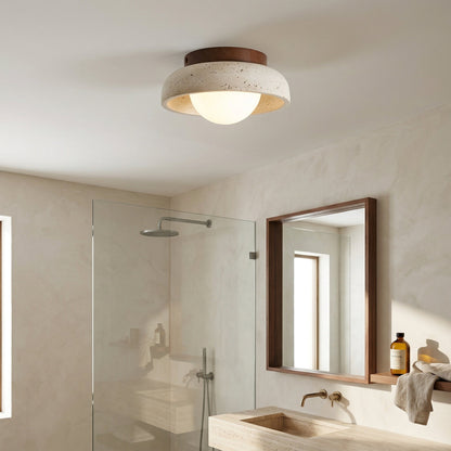 Doven Travertine Ceiling Lamp