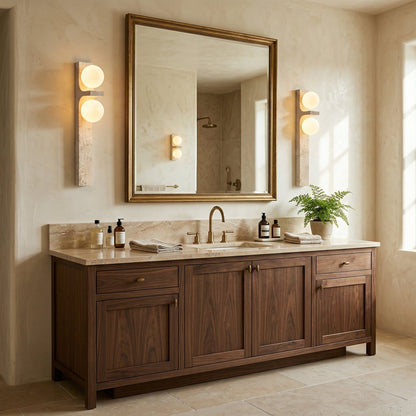 Anemone Travertine Wall Sconce