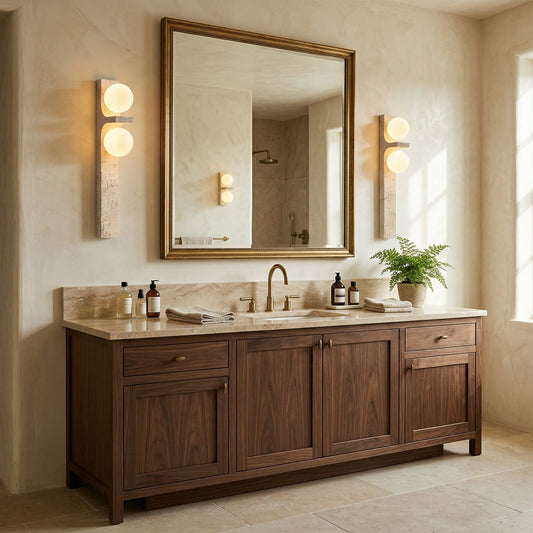 Anemone Travertine Wall Sconce