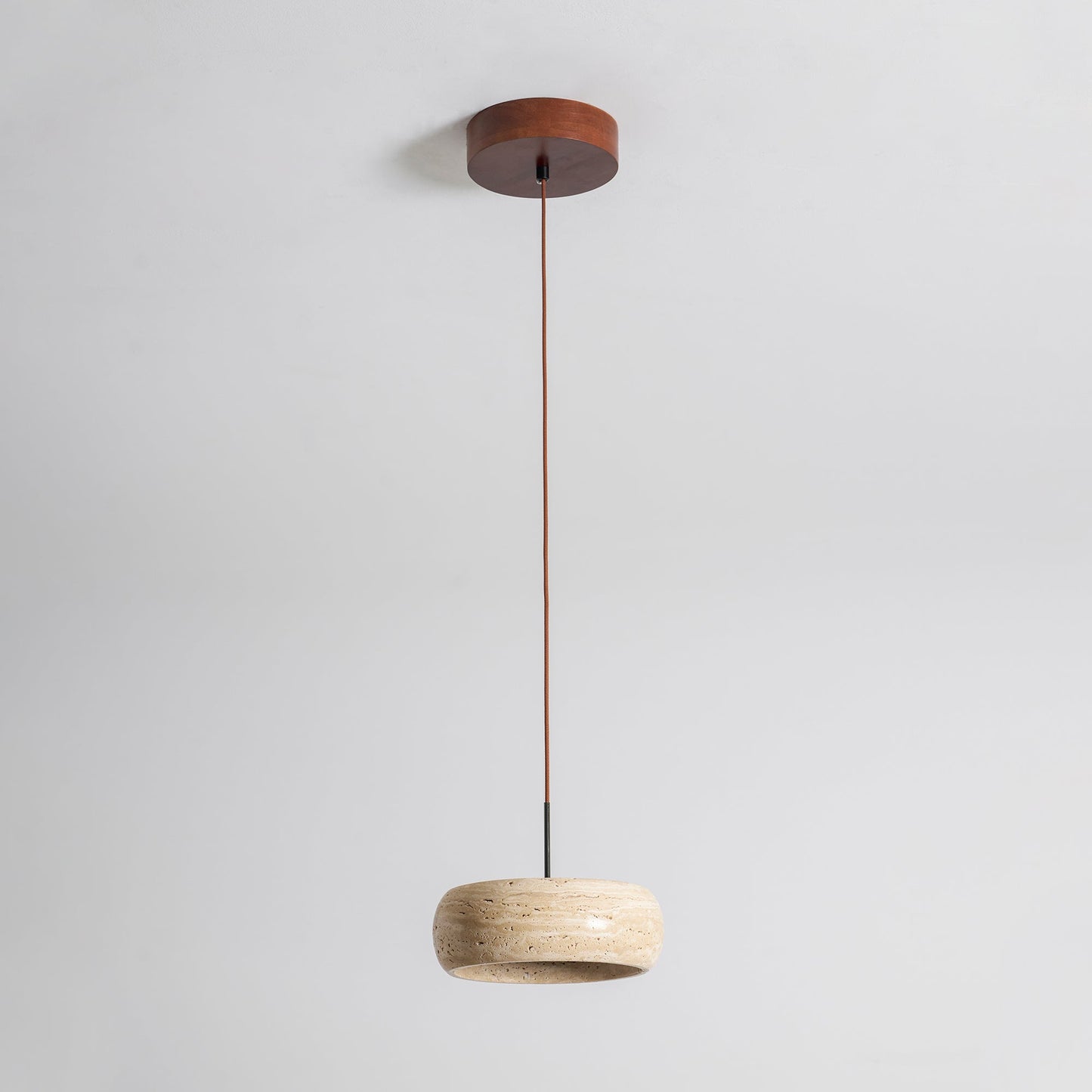 Travertine Drum Pendant Lamp