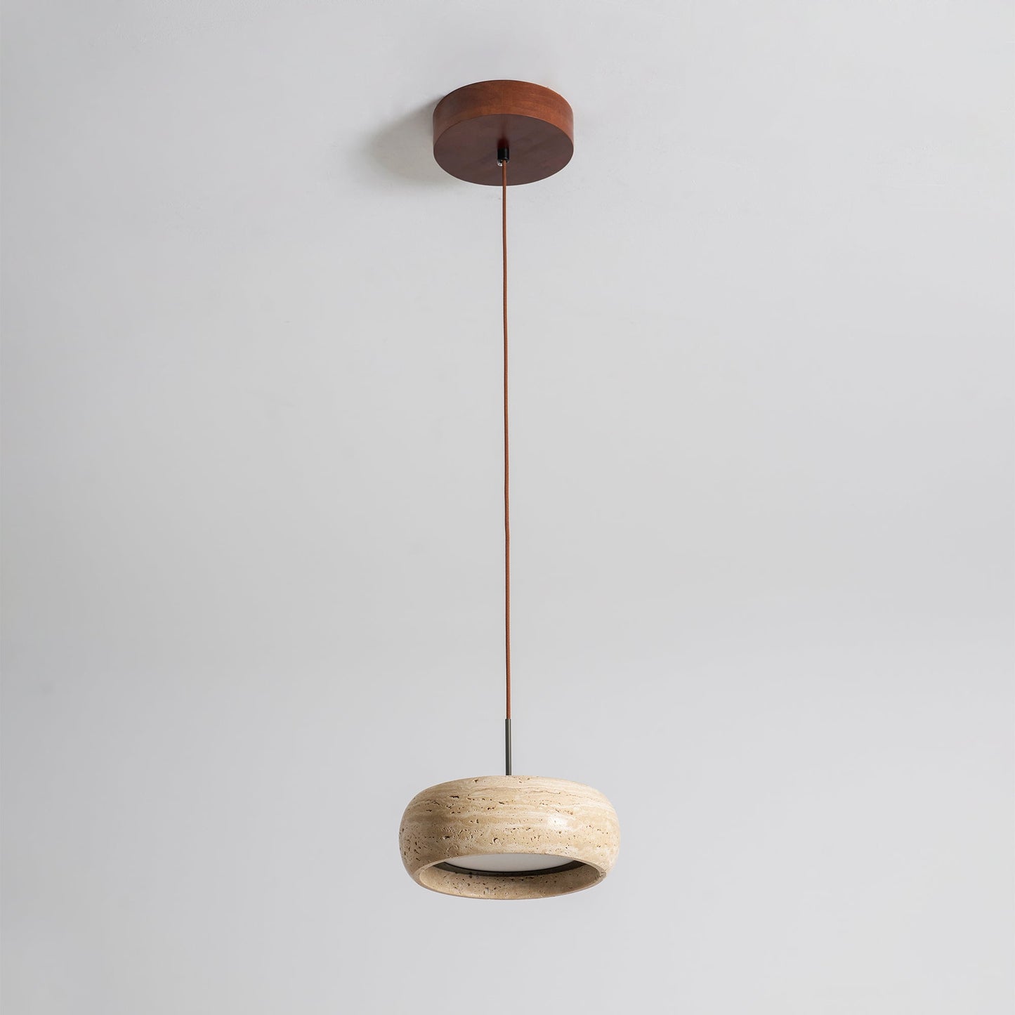 Travertine Drum Pendant Lamp