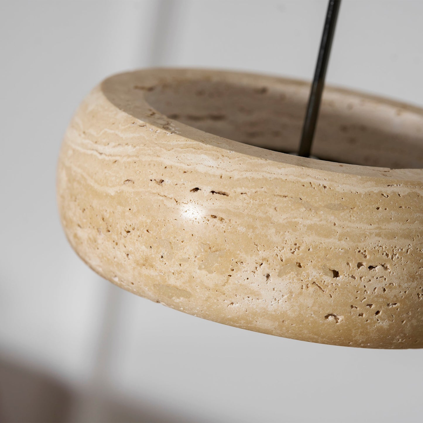 Travertine Drum Pendant Lamp