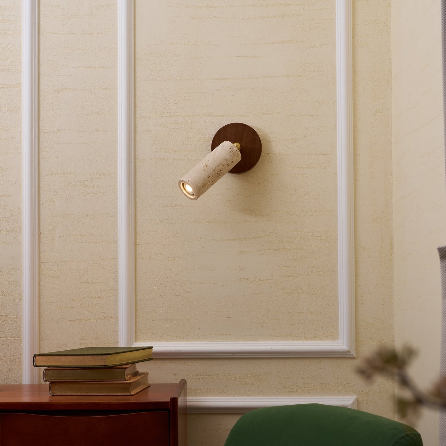Travertine Mireille Wall Lamp