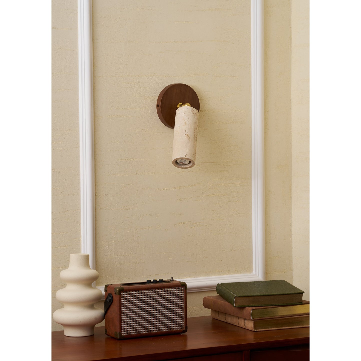 Travertine Mireille Wall Lamp