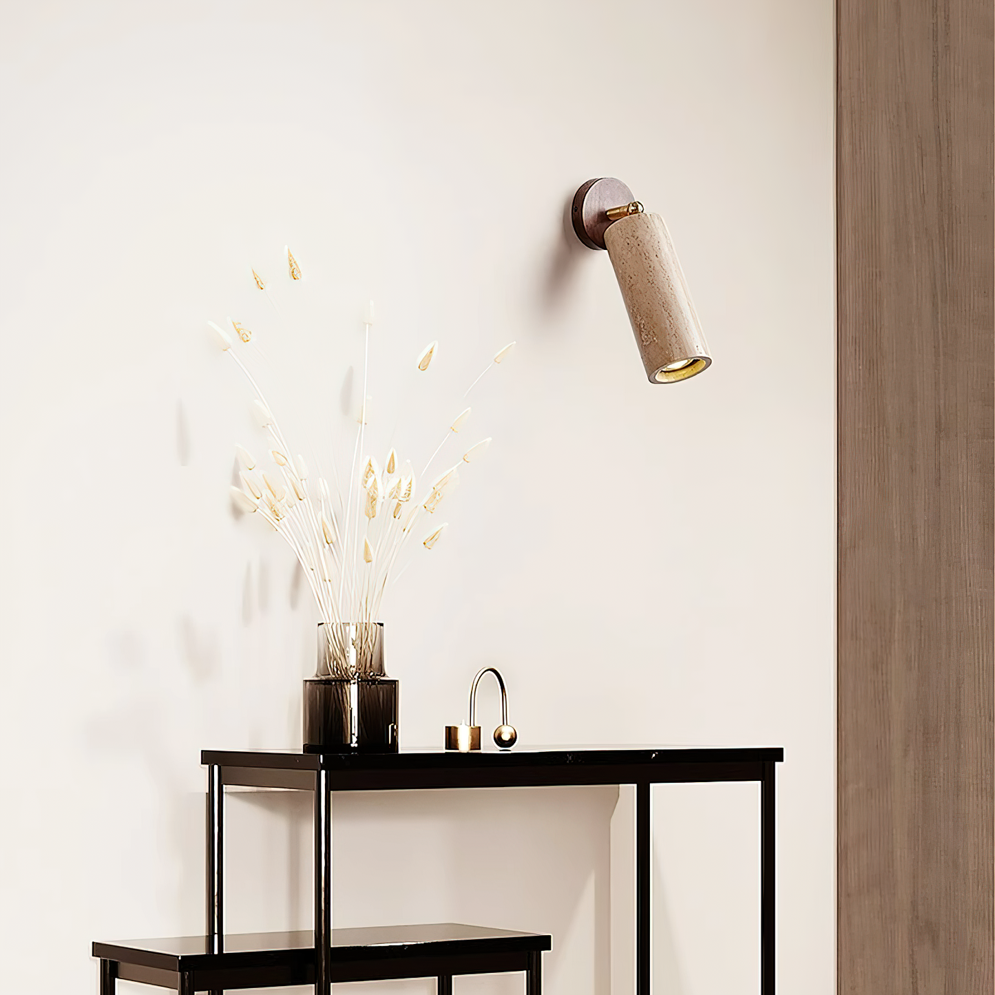 Travertine Mireille Wall Lamp