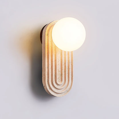 Trent Travertine Wall Lamp