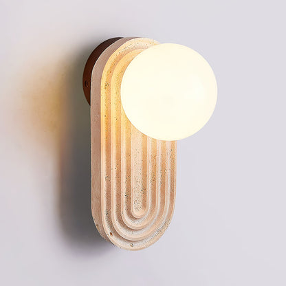 Trent Travertine Wall Lamp