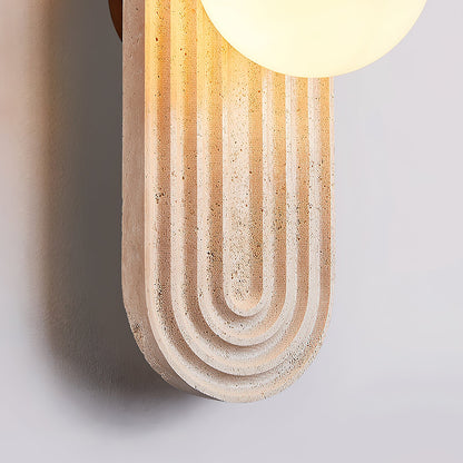 Trent Travertine Wall Lamp