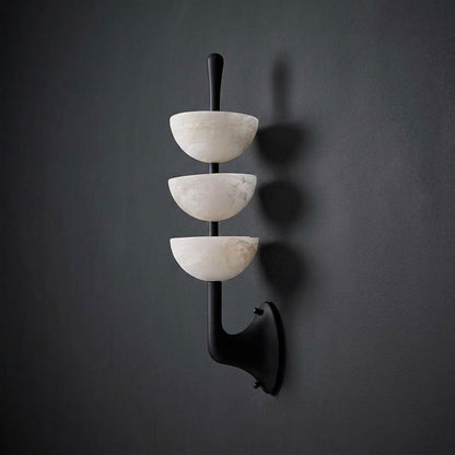 Triple Alabaster Wall Lamp
