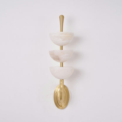 Triple Alabaster Wall Lamp