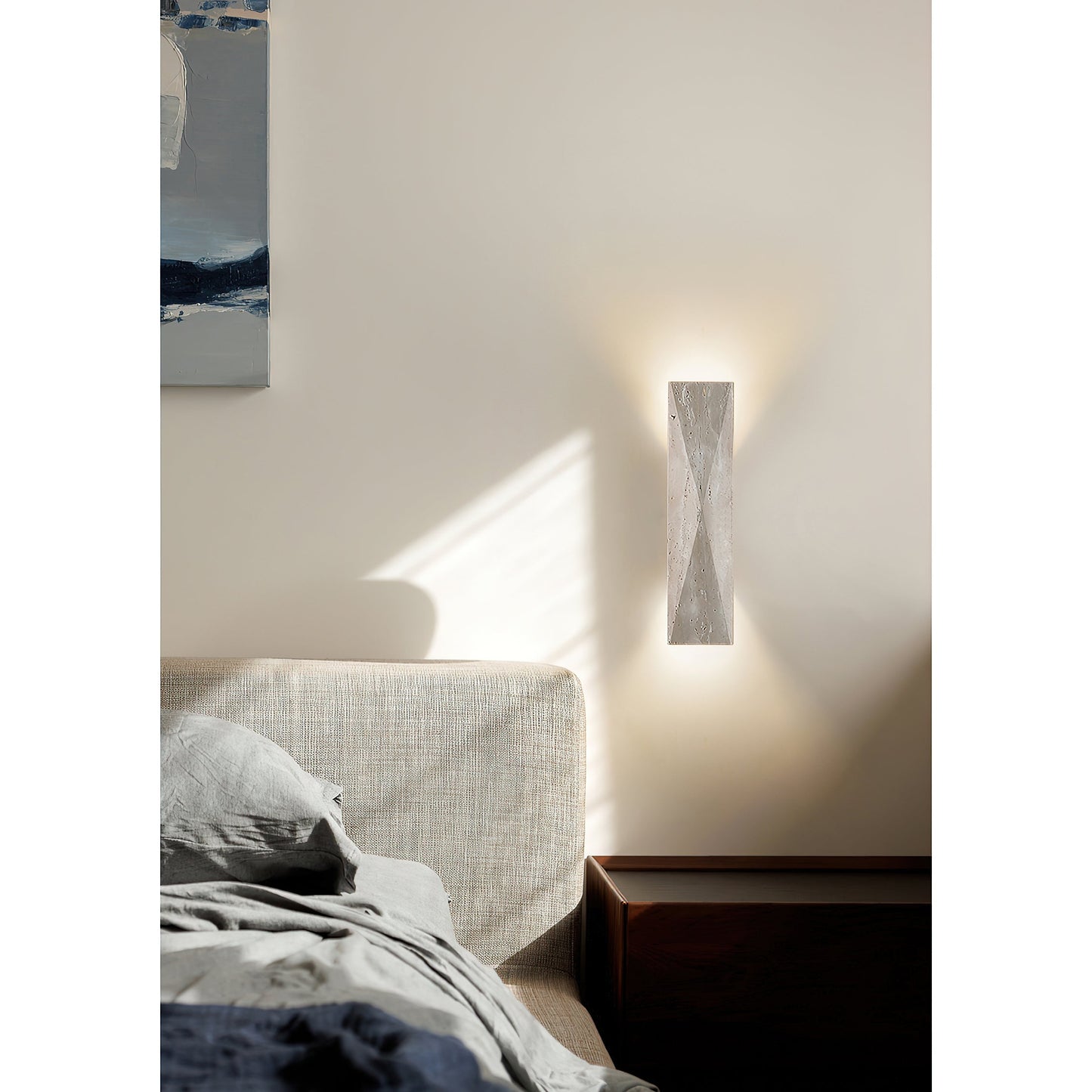 Warlow Travertine Wall Lamp