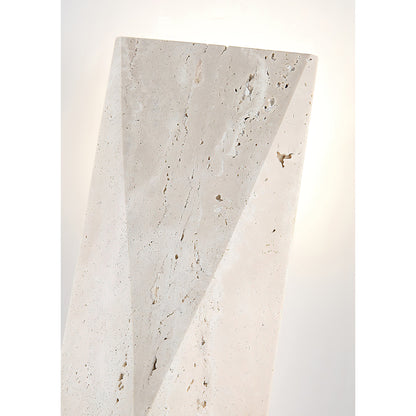 Warlow Travertine Wall Lamp