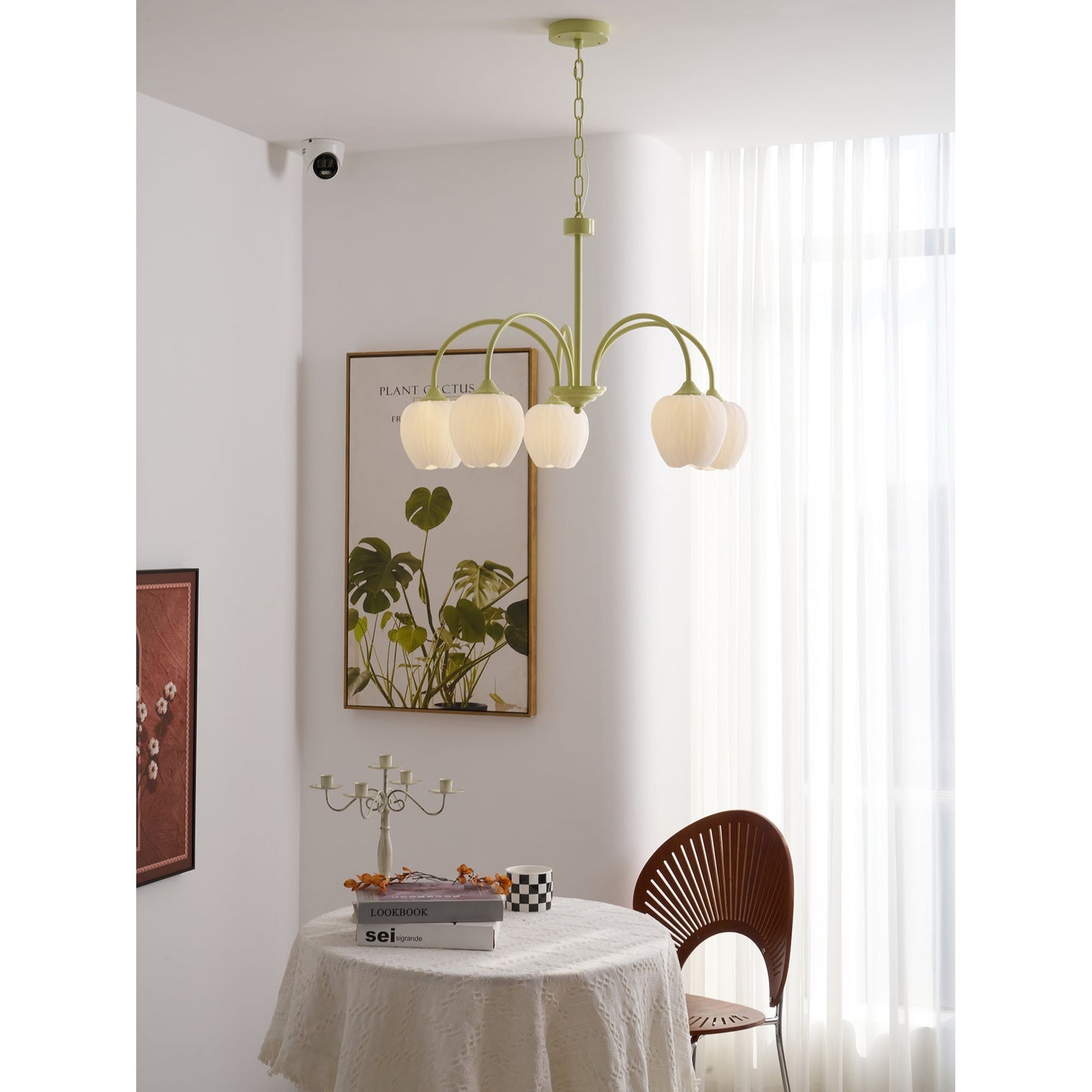 Tulip Matcha Chandelier