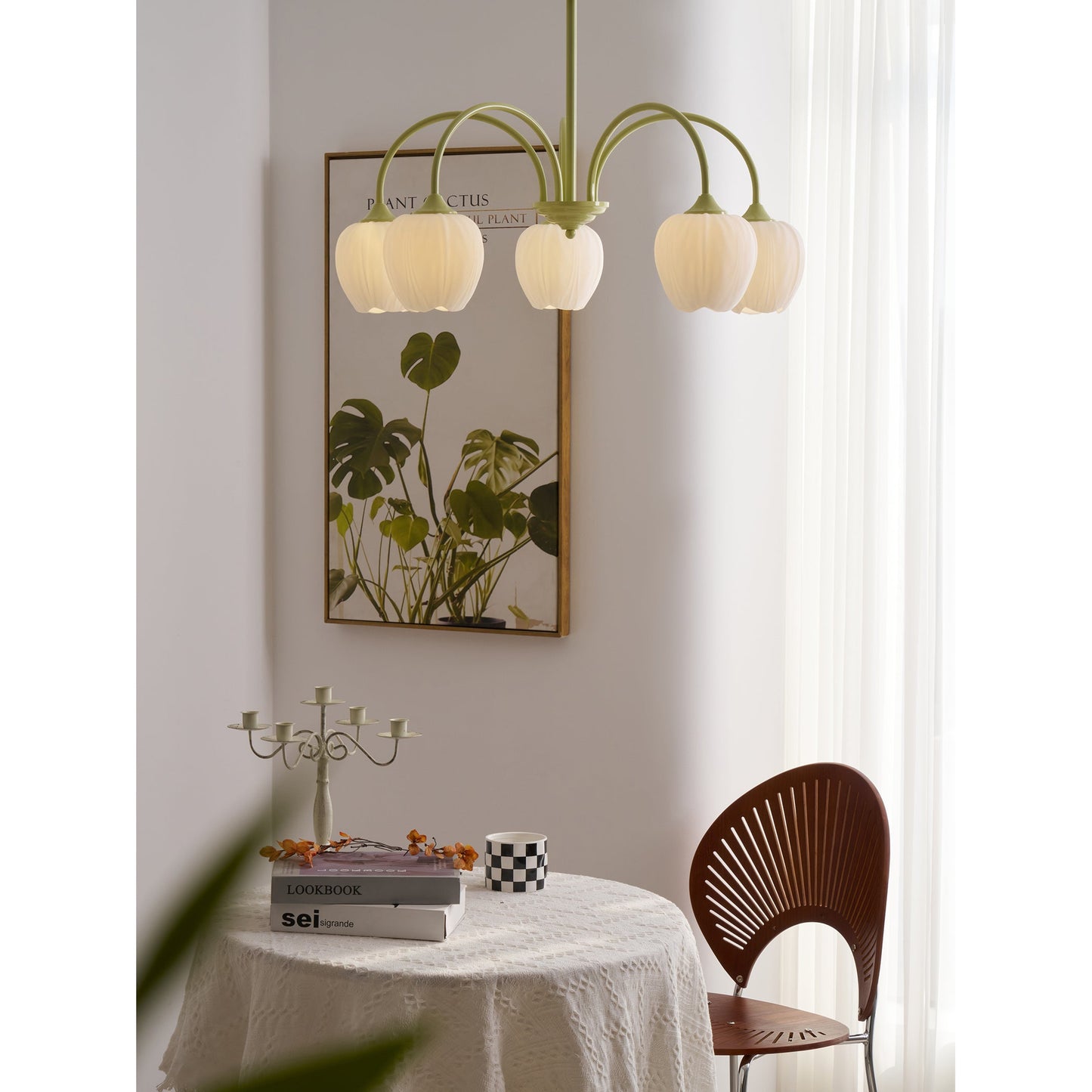 Tulip Matcha Chandelier