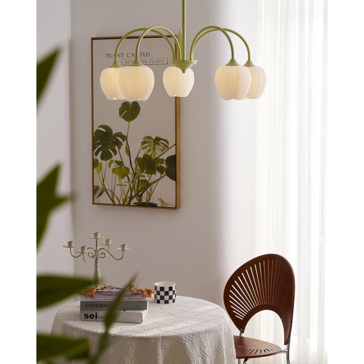 Tulip Matcha Chandelier