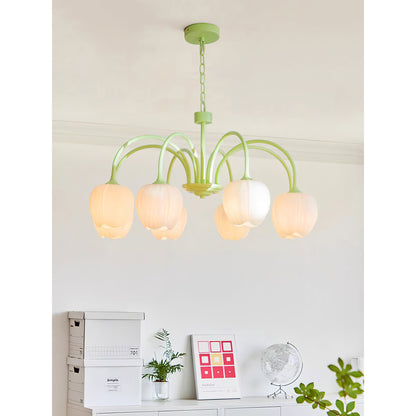 Tulip Matcha Chandelier