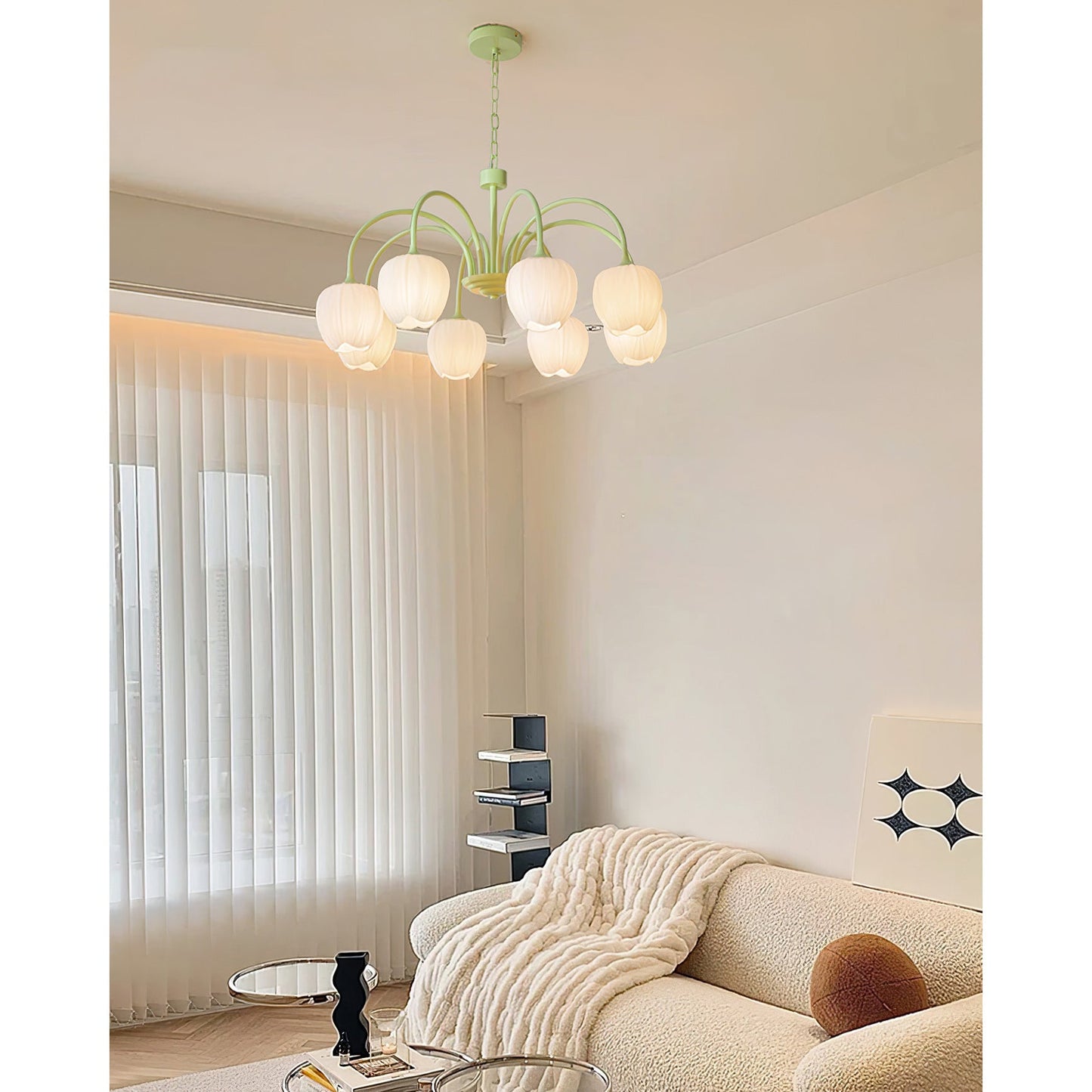 Tulip Matcha Chandelier