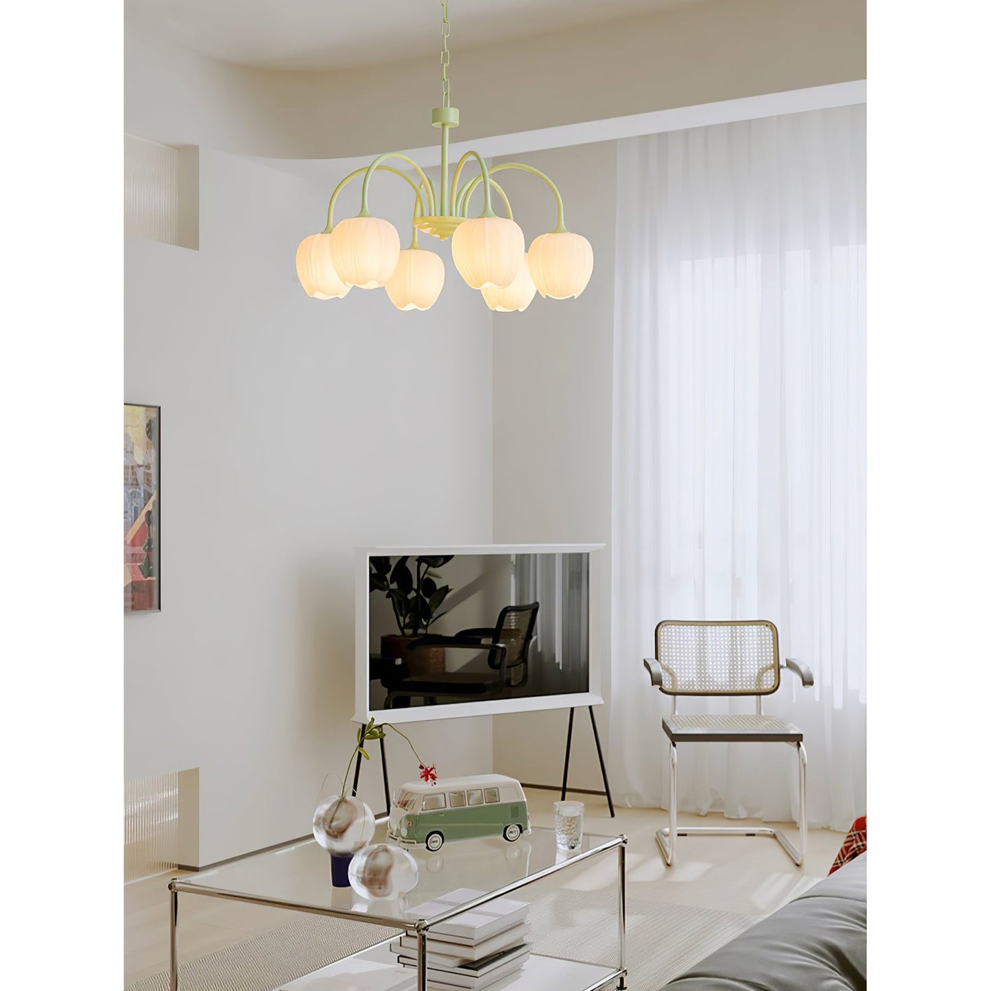 Tulip Matcha Chandelier