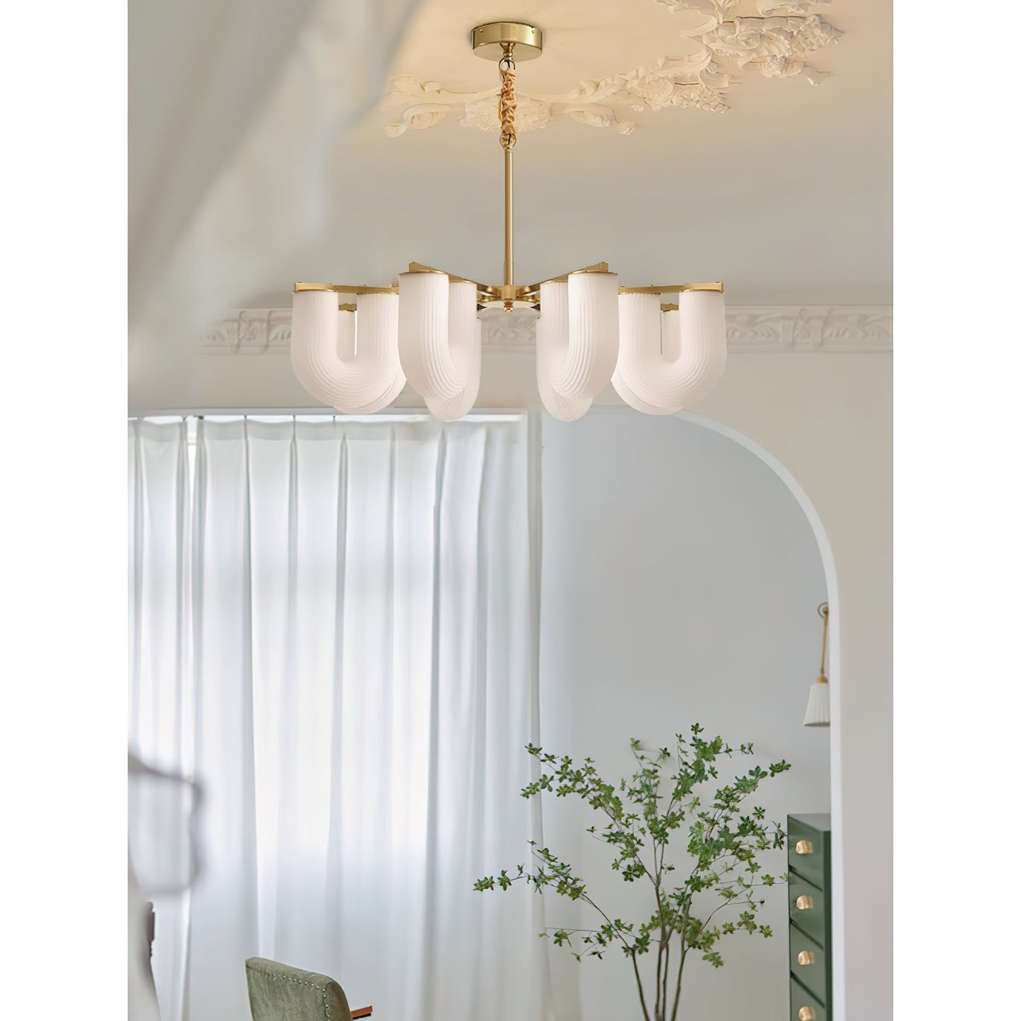 U Shaped Chandelier