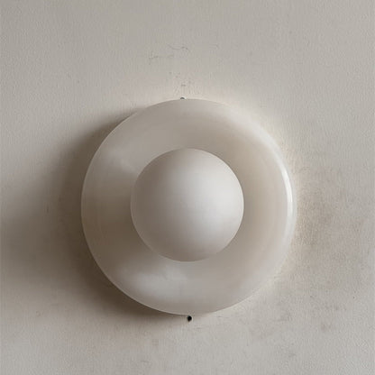 Solene White Onyx Wall Sconce