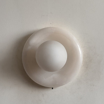 Solene White Onyx Wall Sconce