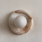 Solene White Onyx Wall Sconce