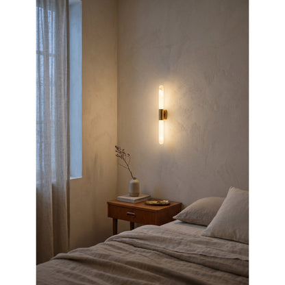 Velin Alabaster Tube Wall Sconce