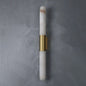 Velin Alabaster Tube Wall Sconce